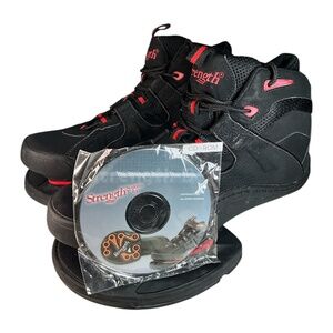 Strength Systems Plyometric Vertical Jump Training Shoes Black Red Men's Sz 11.5